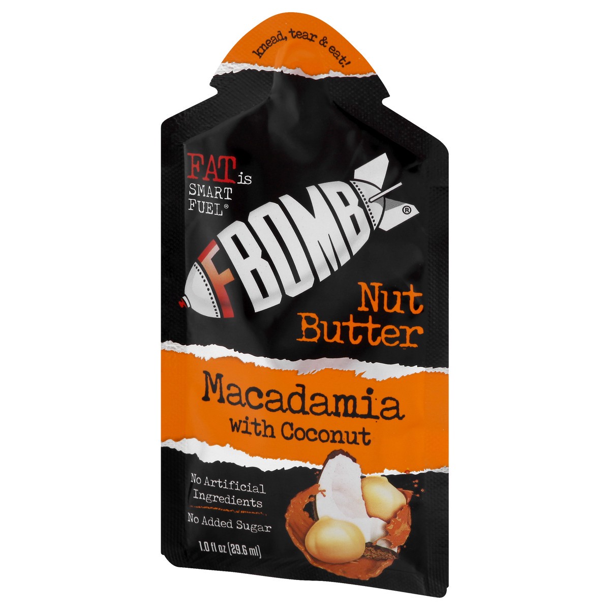 slide 9 of 13, FBOMB Macadamia with Coconut Nut Butter 1 oz, 1 oz