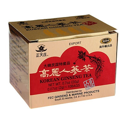 slide 1 of 1, Korean Ginseng Tea, 10 ct