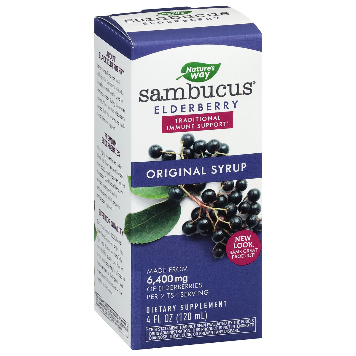 slide 8 of 9, Nature's Way Sambucus Traditional Elderberry Immune Syrup 4 fl oz, 4 fl oz