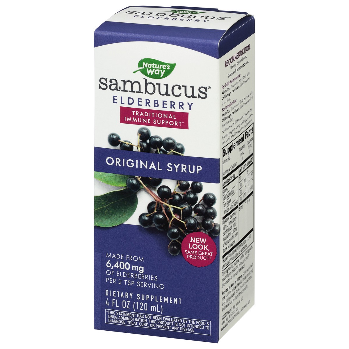 slide 5 of 9, Nature's Way Sambucus Traditional Elderberry Immune Syrup 4 fl oz, 4 fl oz