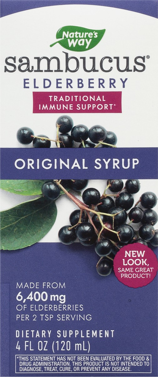 slide 9 of 9, Nature's Way Sambucus Traditional Elderberry Immune Syrup 4 fl oz, 4 fl oz