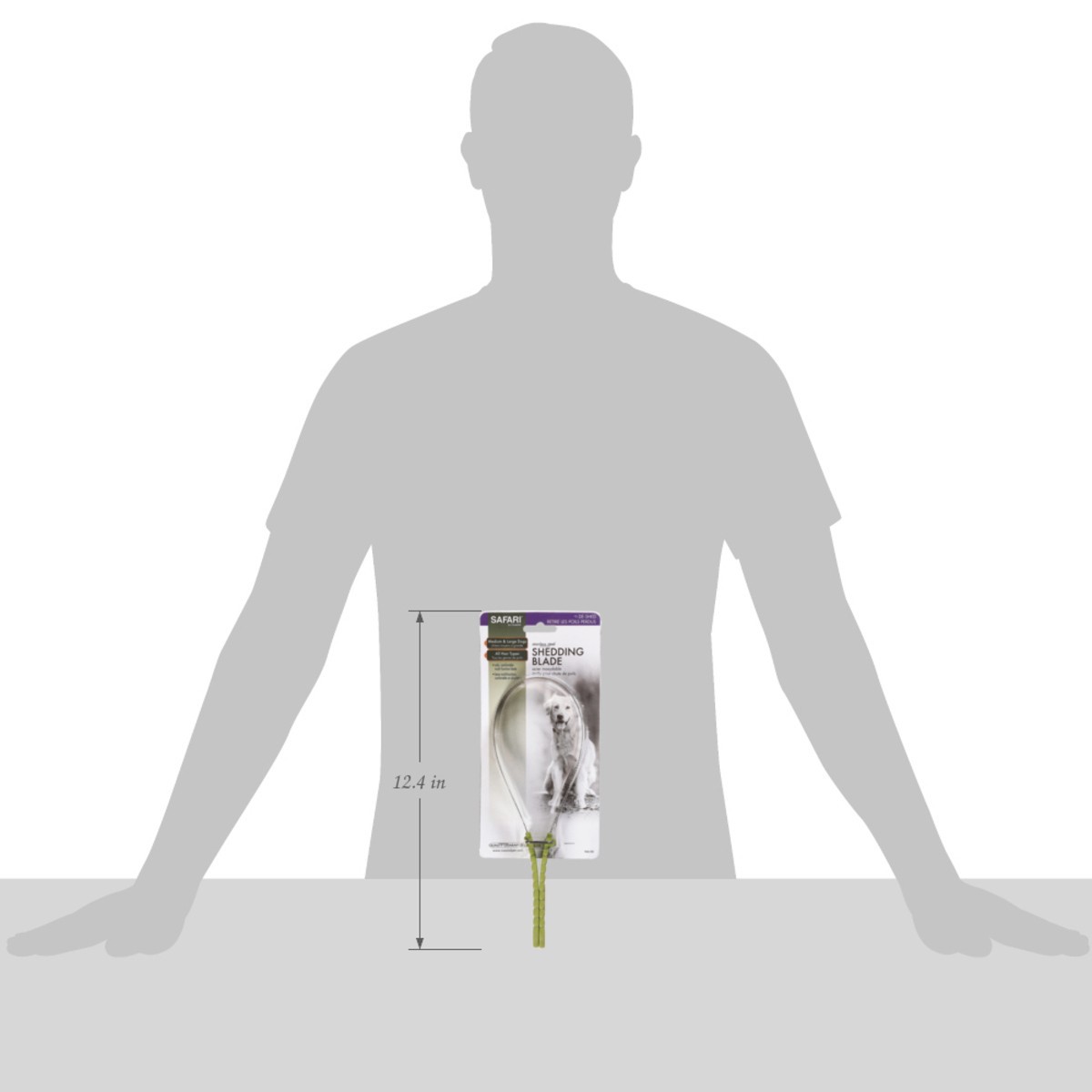 slide 4 of 13, Safari by Coastal Dual-Sided Dog Shedding Blade, No Color, Medium-Large (10" L x 3.25" W), 1 ct