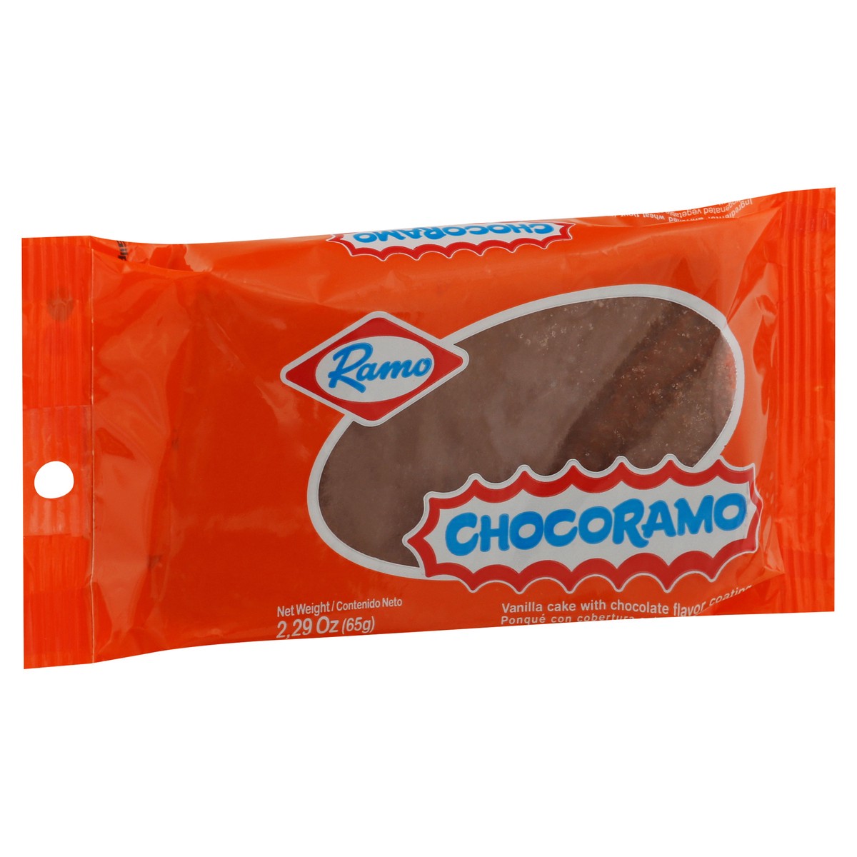 slide 9 of 9, Ramo Chocoramo Chocolate Flavor Vanilla Cake with Chocolate Flavor Coating 2.29 oz, 1 ct