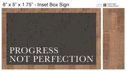 Pbk Inset Box Sign - Progress