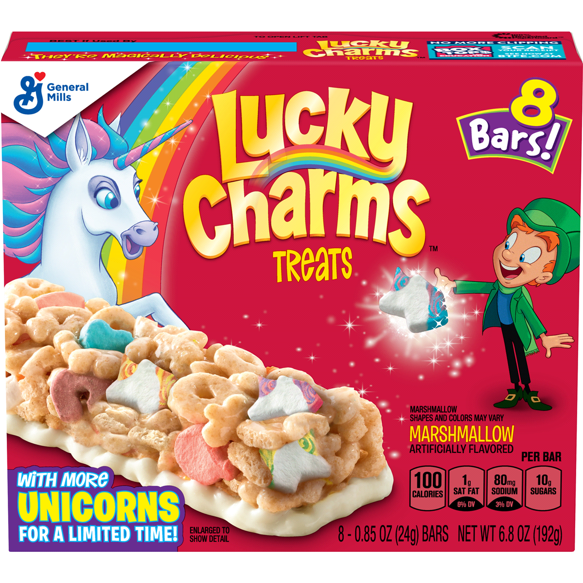 Lucky Charms General Mills Lucky Charms Marshmallow Flavor Treats 6 ct