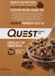 Quest Protein Bar, Chocolate Chip Cookie Dough Flavor