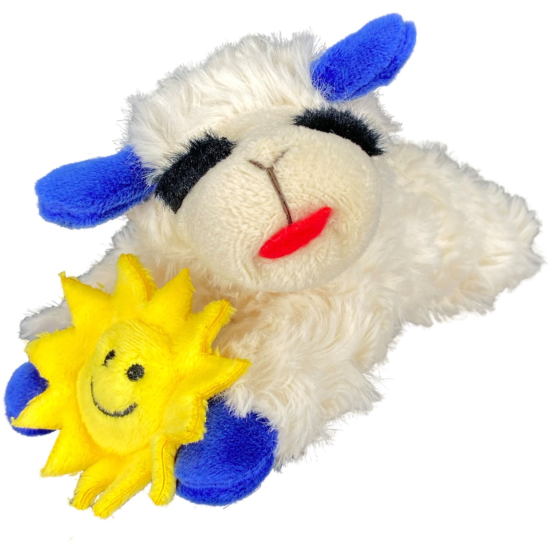 slide 1 of 1, Multipet Summer Sun Lamb Chop Dog Toy, 1 ct