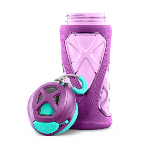 slide 4 of 8, ZULU Torque Water Bottle, 16 Oz, Purple, 1 ct