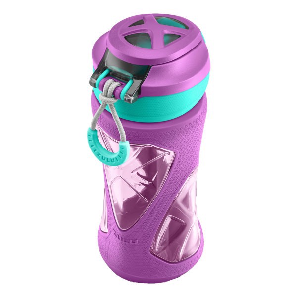 slide 3 of 8, ZULU Torque Water Bottle, 16 Oz, Purple, 1 ct