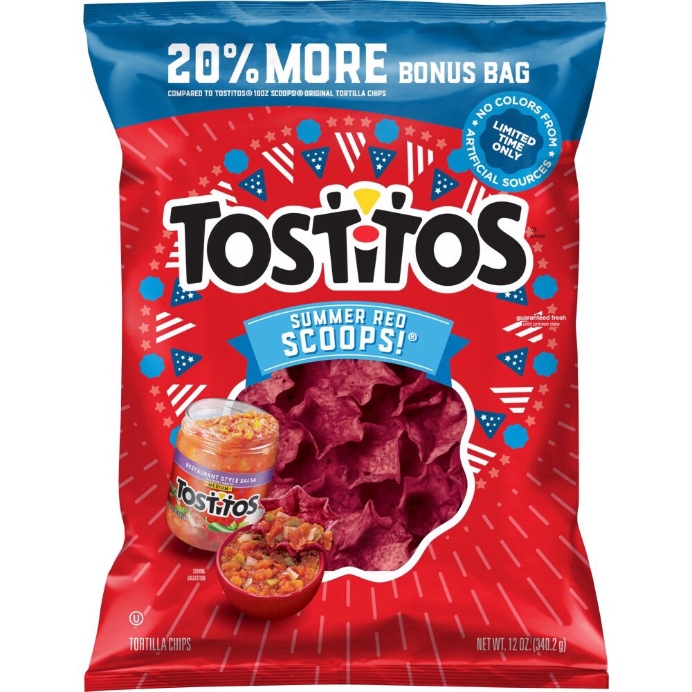 slide 2 of 2, Tostitos Scoops Summer Red 12oz - 12 OZ, 12 oz