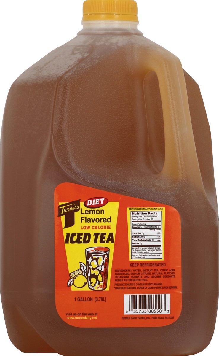 slide 1 of 5, Turner's Diet Iced Tea Gallon - 128 oz, 128 oz