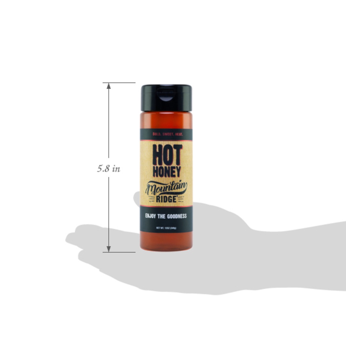 slide 10 of 10, Mountain Ridge Hot Honey, 12 oz