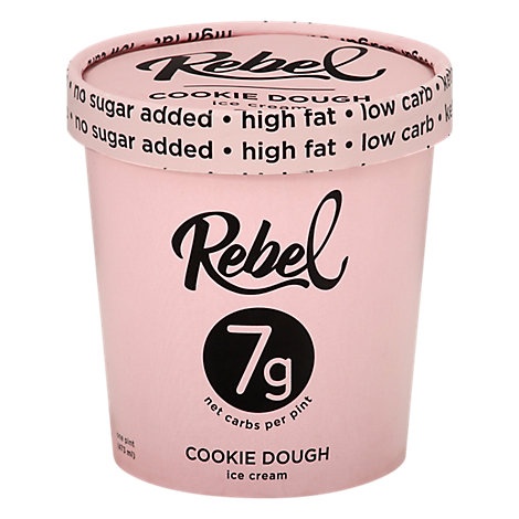 slide 1 of 1, Rebel Ice Ice Cream Cookie Dough - Pint, 1 ct