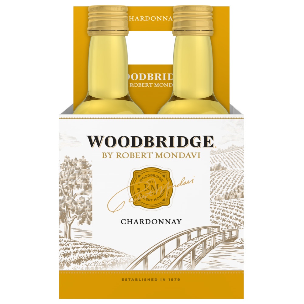 Woodbridge by Robert Mondavi Chardonnay White Wine 4 ct; 187 ml Shipt
