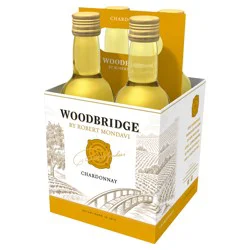 Woodbridge by Robert Mondavi Chardonnay White Wine, 4 pk 187ml Cans