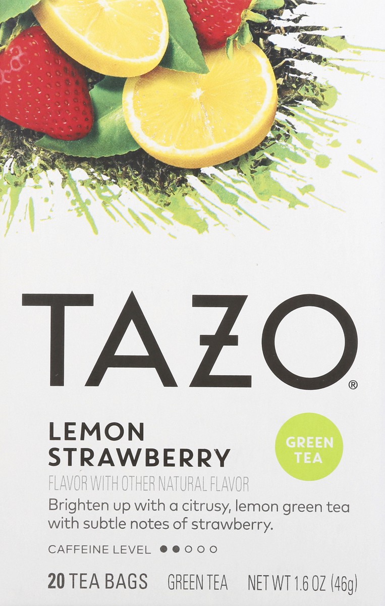 slide 2 of 6, Tazo Lemon Strawberry Green Tea Bags, 1 ct