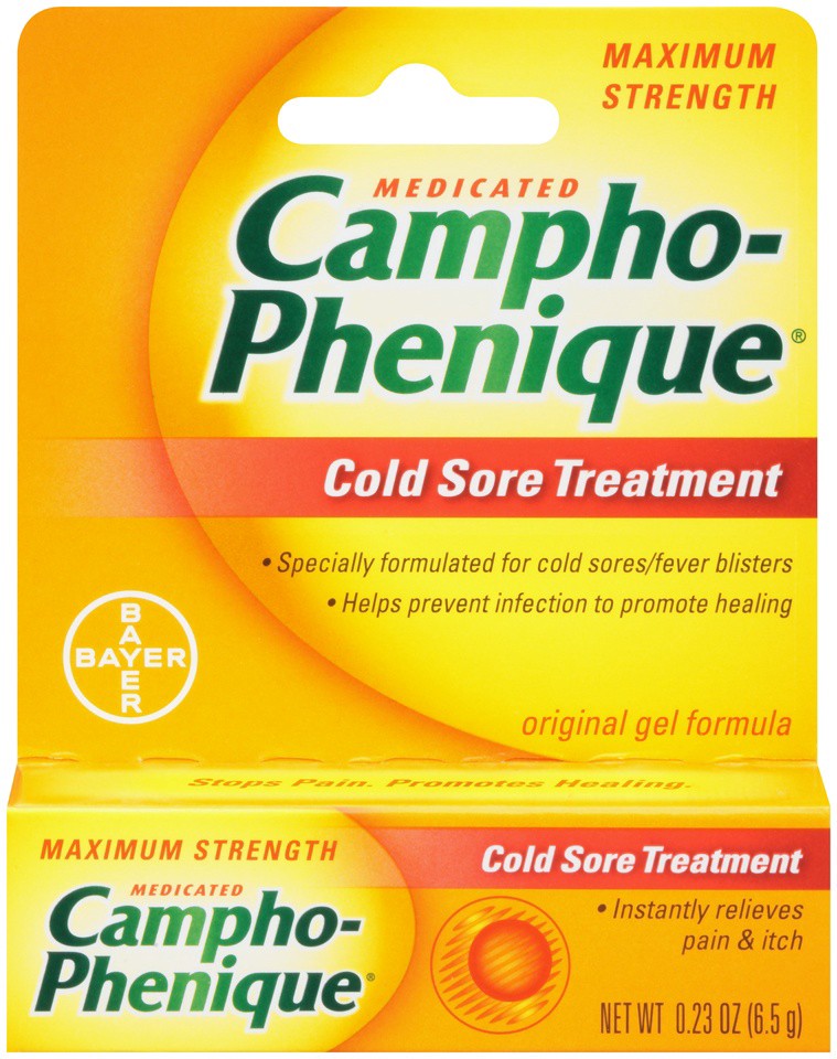 slide 1 of 6, Campho-Phenique Cold Sore Treatment, 0.23 oz