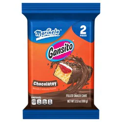 Marinela Gansito Chocolatey Filled Snack Cake, 2 packs, Snack Cakes, 3.53 oz Bag