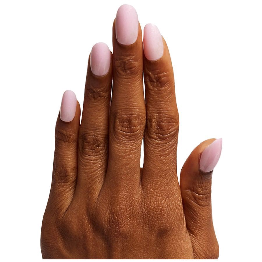 slide 3 of 5, Olive & June Inst Mani Press On Nails Oval M Iridescent Pink, 1 ct