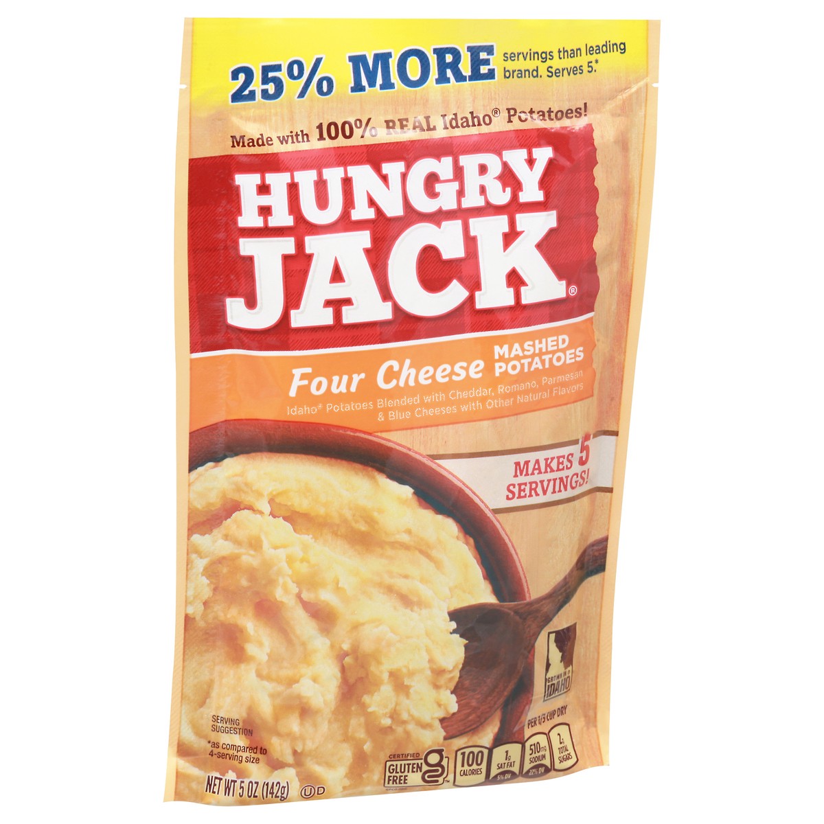 slide 10 of 11, Hungry Jack Four Cheese Mashed Potatoes, 5 oz