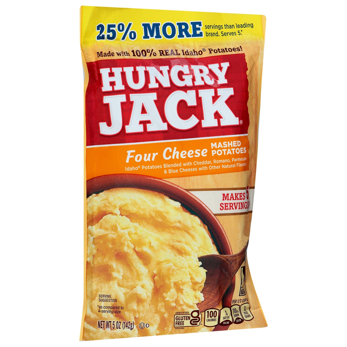 slide 2 of 10, Hungry Jack Four Cheese Mashed Potatoes, 5 oz