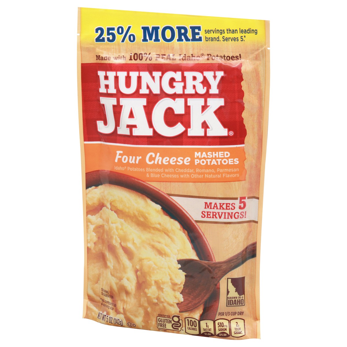 slide 8 of 11, Hungry Jack Four Cheese Mashed Potatoes, 5 oz