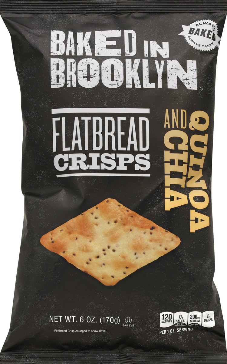 slide 4 of 5, Baked in Brooklyn Flatbread Crisps 6 oz, 6 oz