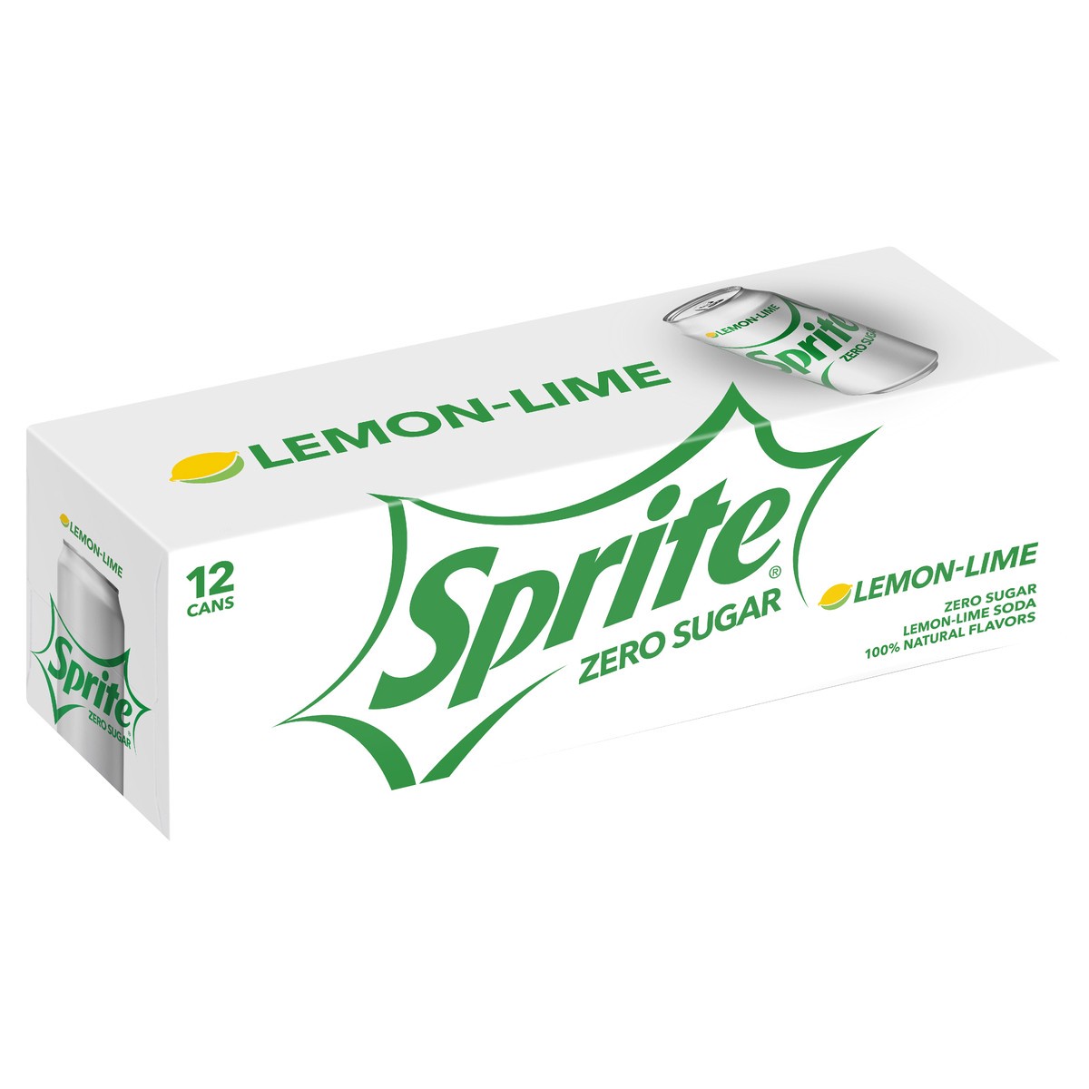 slide 1 of 8, Sprite Zero Soft Drink, 12 ct