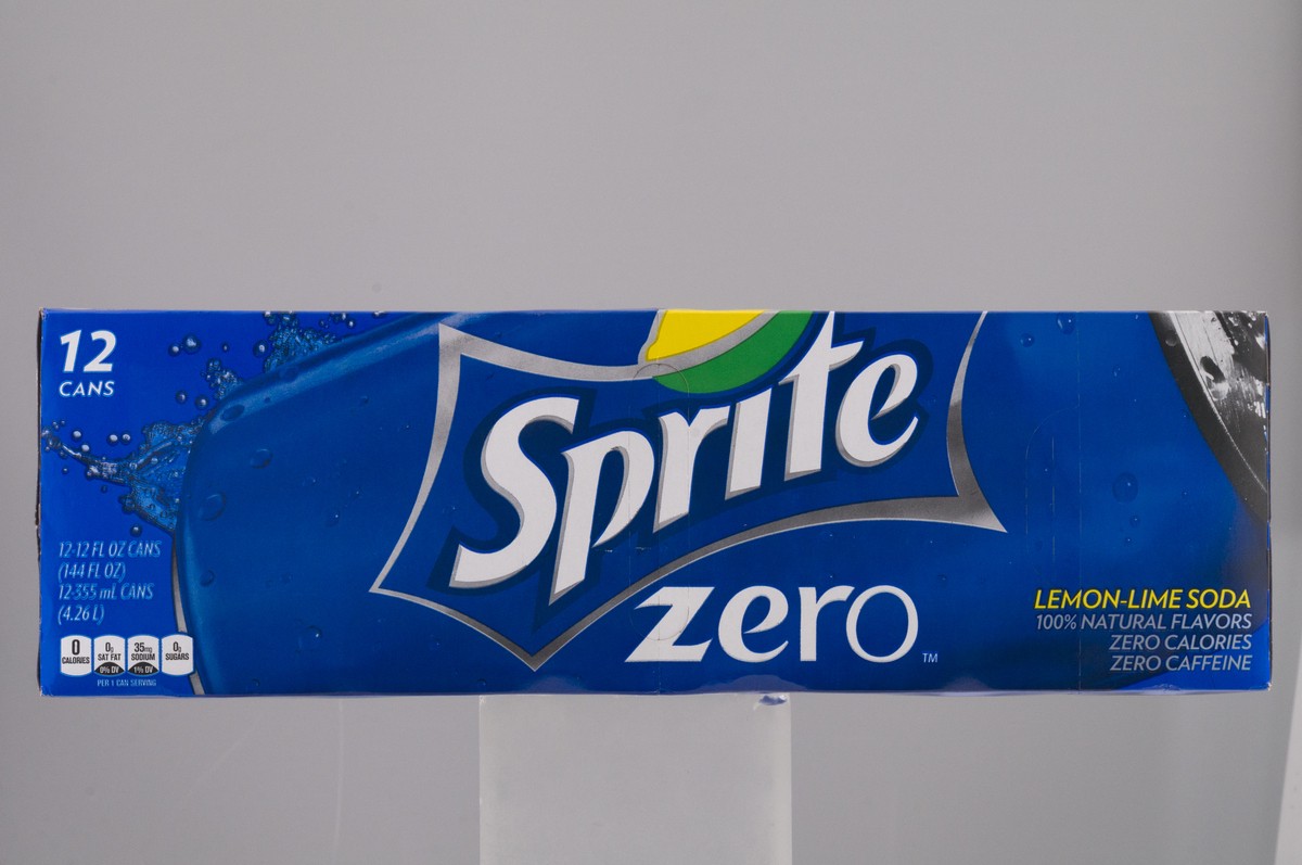 Sprite Zero Sugar Lemon Lime Diet Soda Pop Soft Drink, 12 fl oz, 12 Pack  144 fl. oz