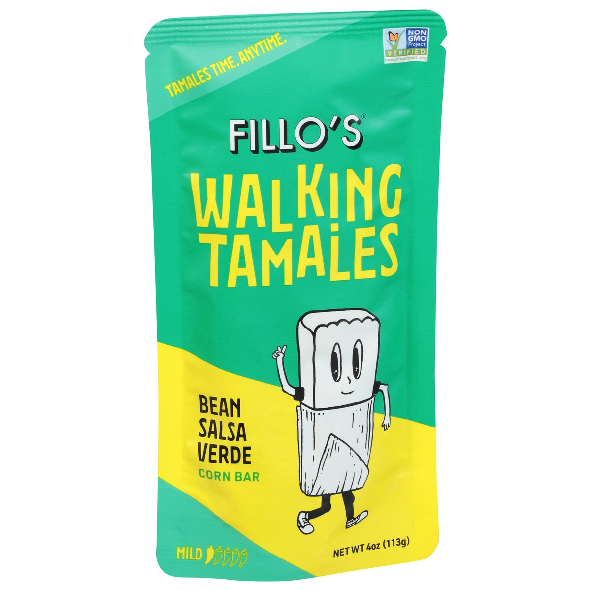 slide 3 of 9, Fillos Bean Salsa Verde Corn Bar 4 oz, 4 oz