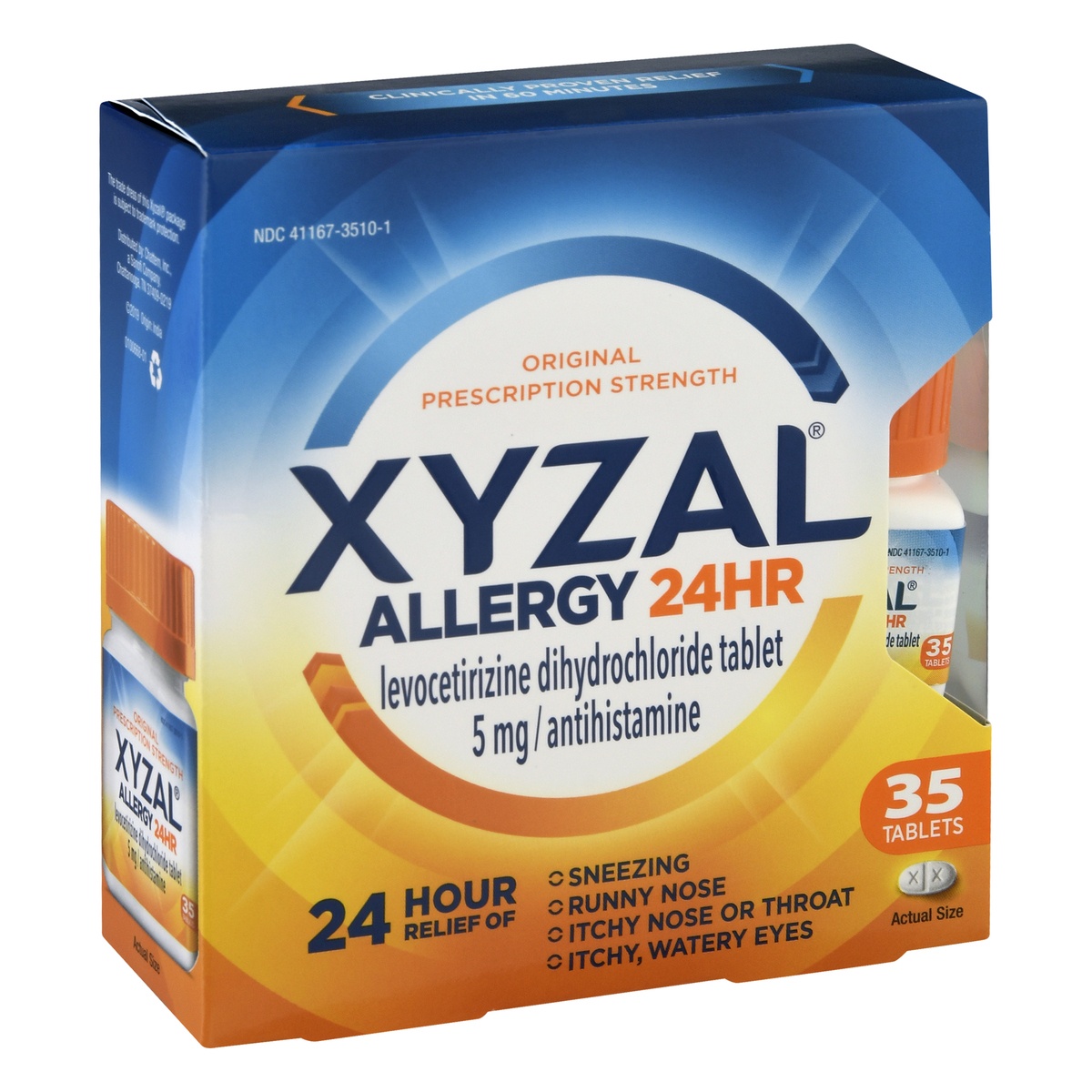 slide 2 of 9, Xyzal 24-Hour Allergy Relief, 35 ct