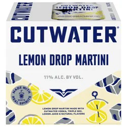 Cutwater Spirits Spirits Lemon Drop Martini 4 Pack 12 fl oz Cans