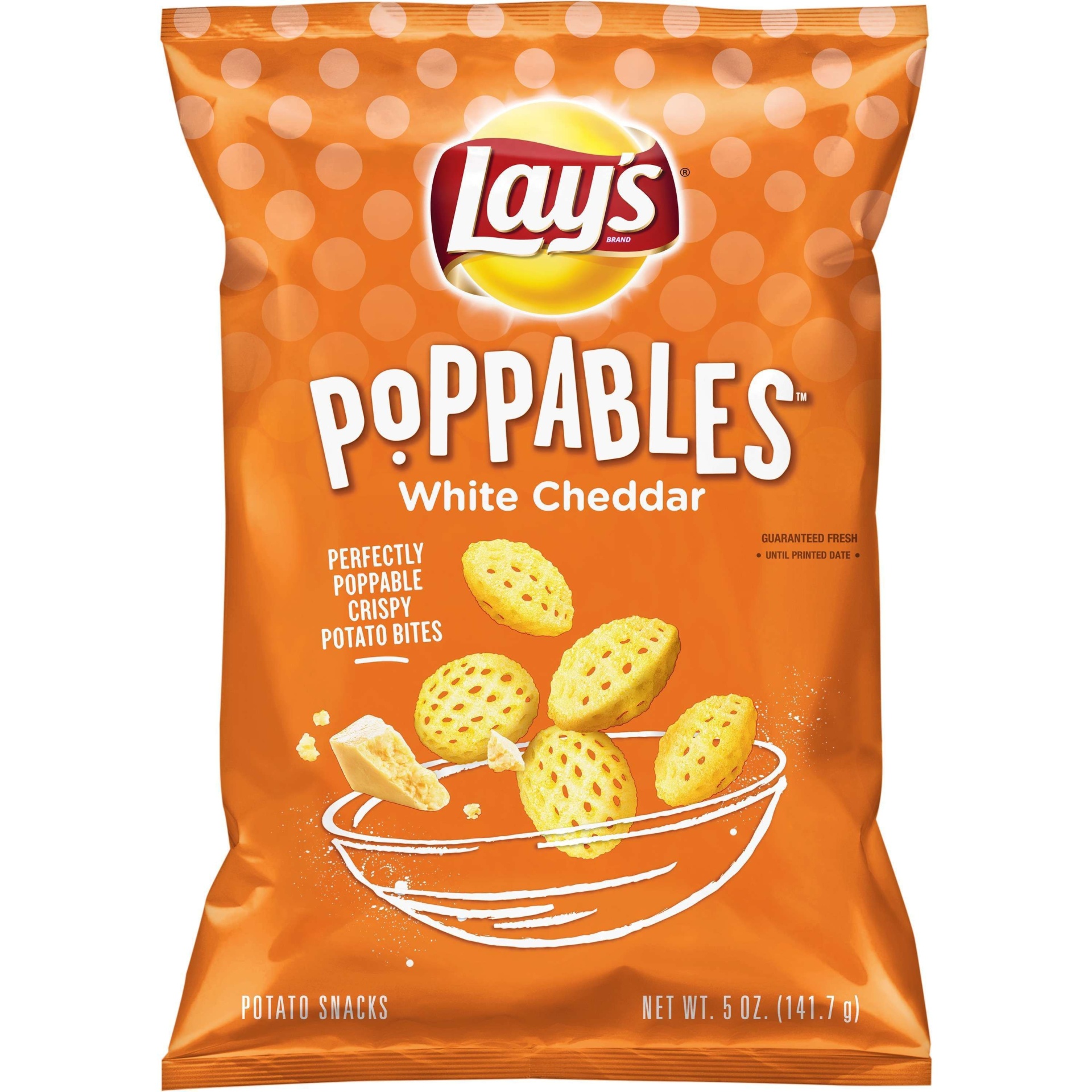 slide 1 of 4, Lay's Poppables White Cheddar Potato Snacks, 5 oz