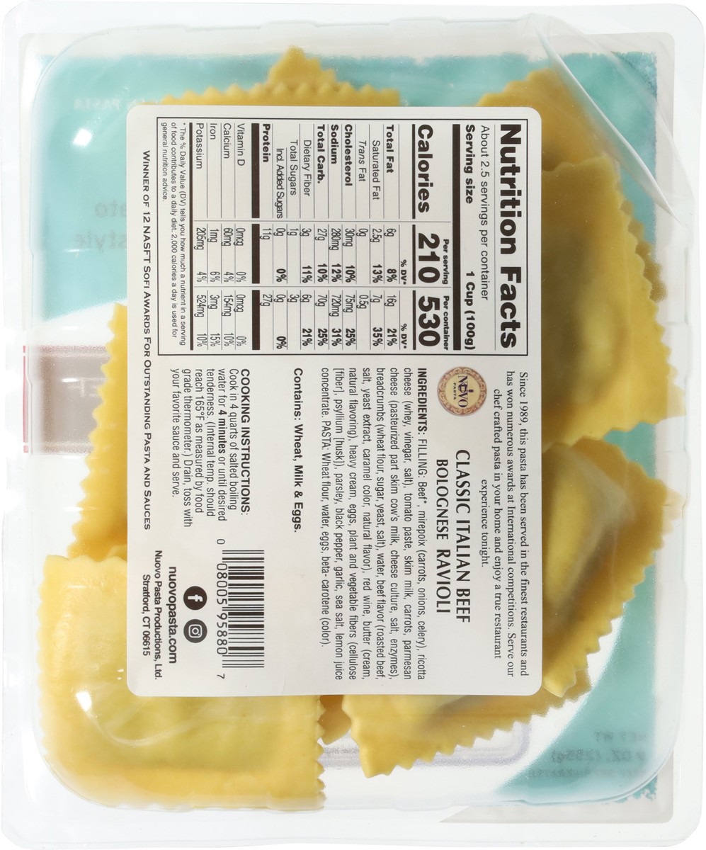 slide 5 of 13, Nuovo Classic Italian Beef Bolognese Ravioli 9 oz, 9 oz
