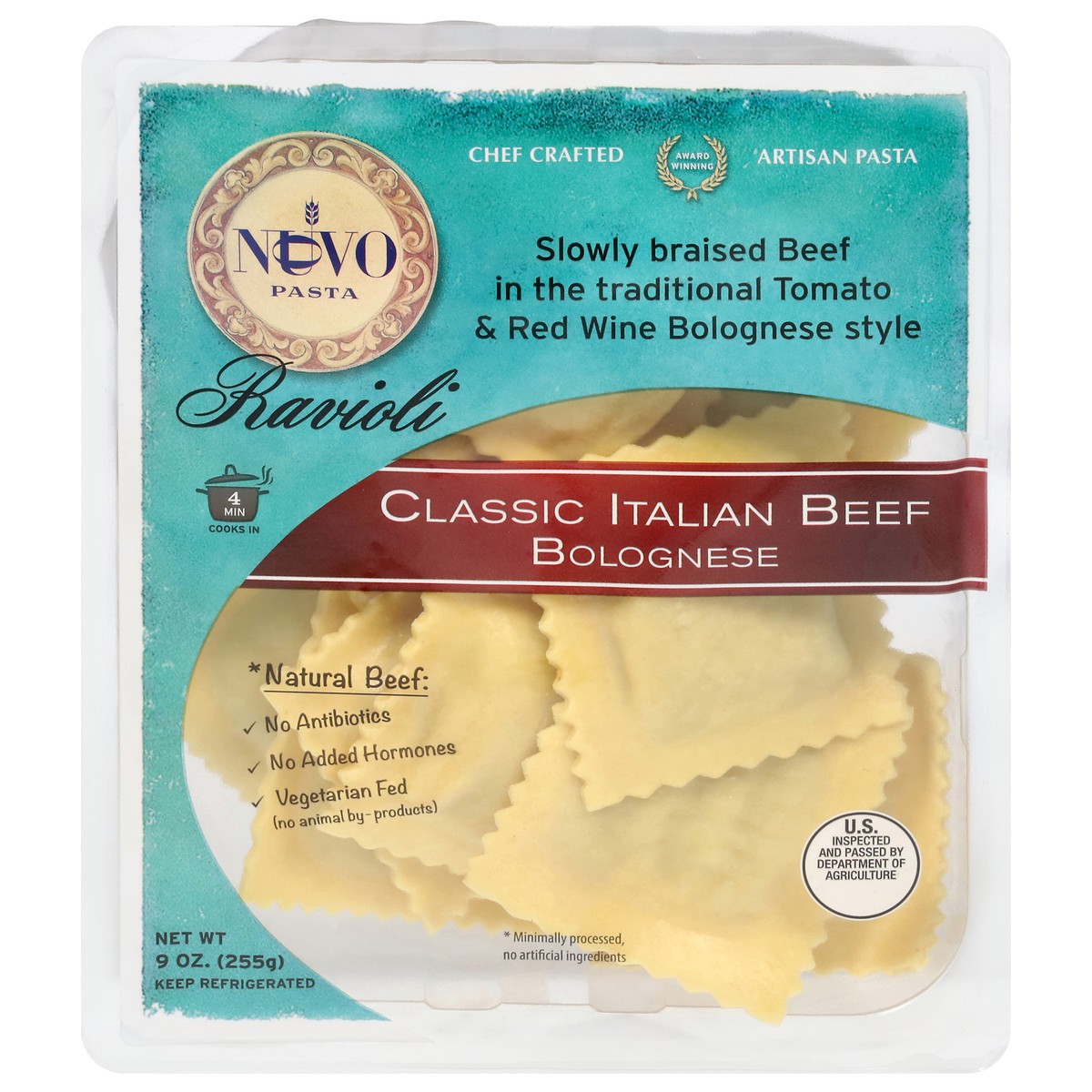 slide 10 of 13, Nuovo Classic Italian Beef Bolognese Ravioli 9 oz, 9 oz