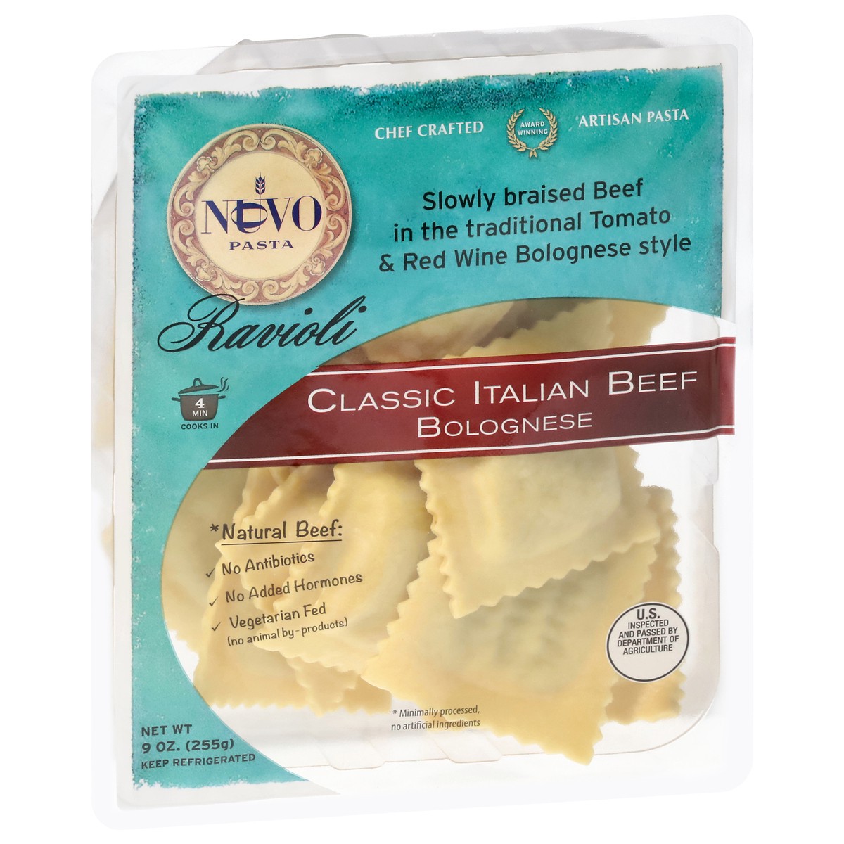 slide 2 of 13, Nuovo Classic Italian Beef Bolognese Ravioli 9 oz, 9 oz