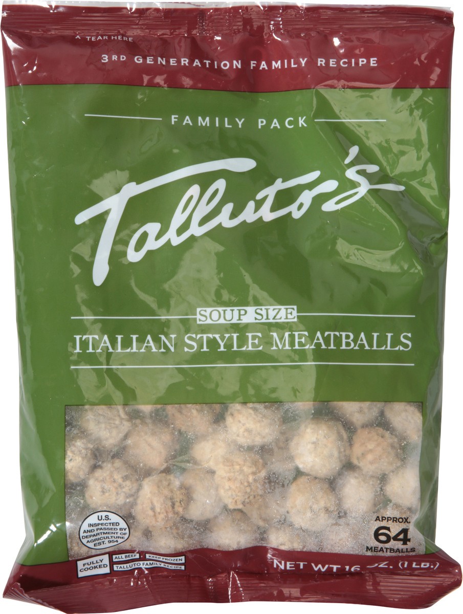 slide 6 of 14, Talluto's Italian Style Family Size Meatballs 16 oz, 16 oz