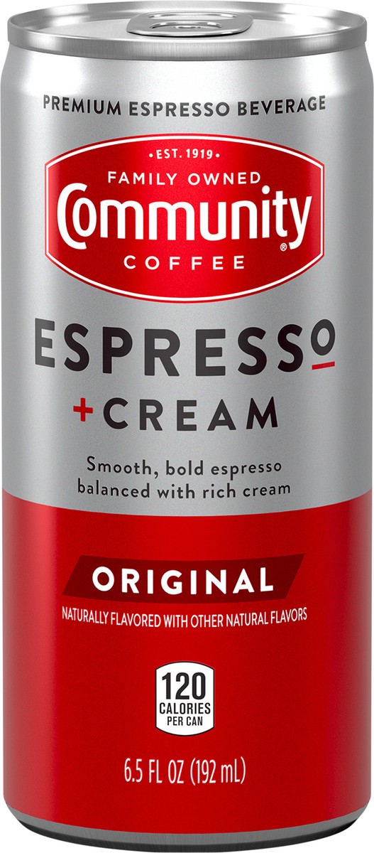 slide 2 of 7, Community Coffee Espresso + Cream Original RTD - 6.5 oz, 6.5 oz