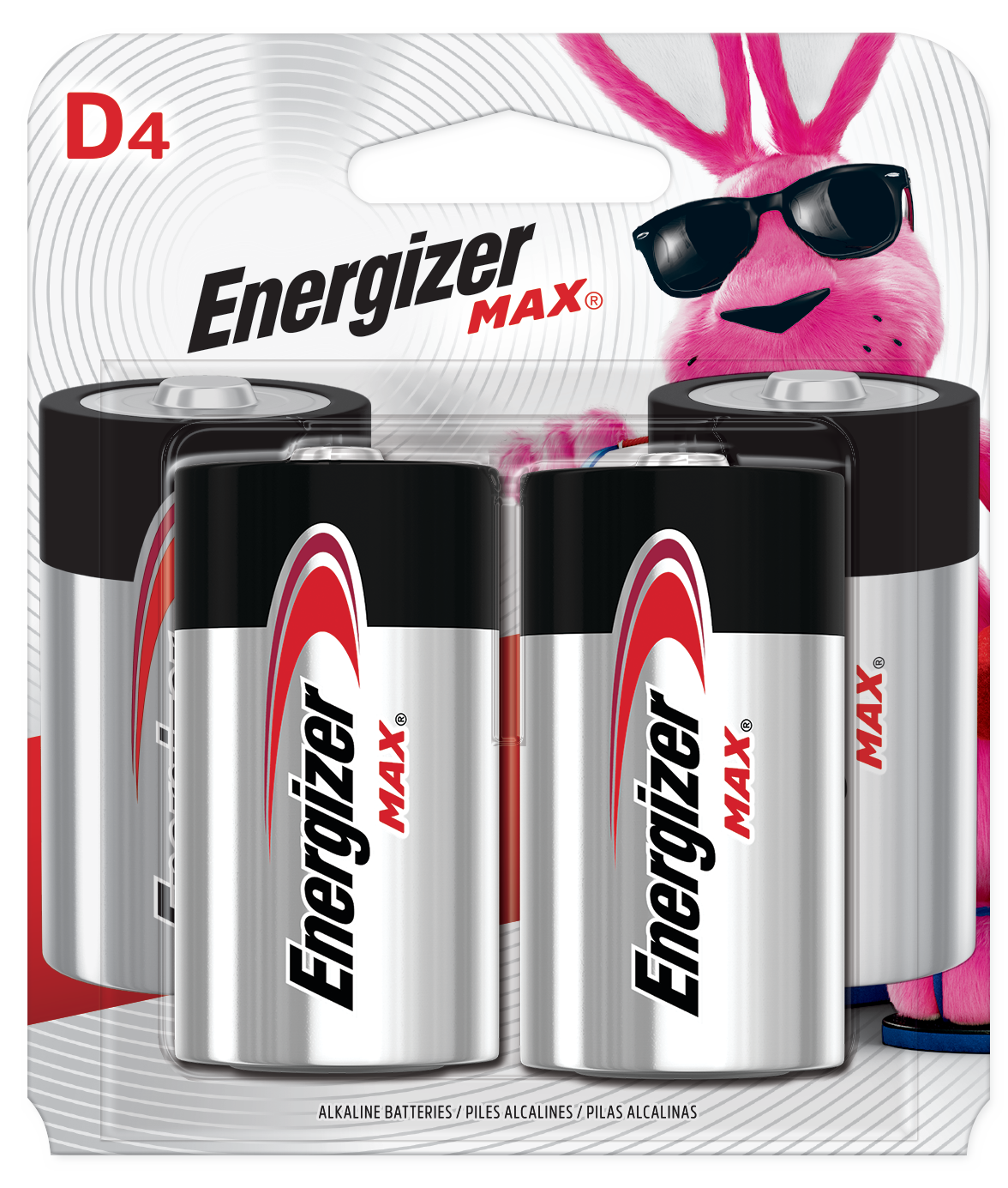 slide 1 of 9, Energizer MAX D Alkaline Top Batteries, 4 ct