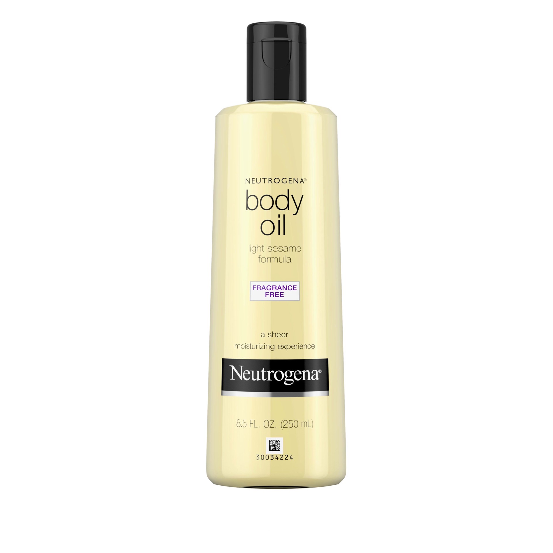 slide 1 of 6, Neutrogena Body Oil Light Sesame Oil Formula Fragrance Free, 8.5 fl oz