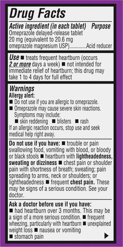 slide 2 of 5, Kroger Omeprazole Magnesium Tablets, 14 ct