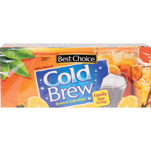 slide 1 of 1, Best Choice Cold Brew Family Size Tea Bags - 22 ct, 22 ct