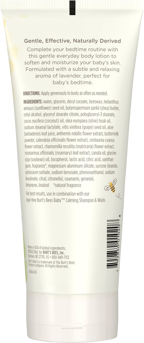 slide 2 of 7, Burt's Bees Baby™ Nourishing Lotion with Lavender Calming Lip Balm, 6 oz