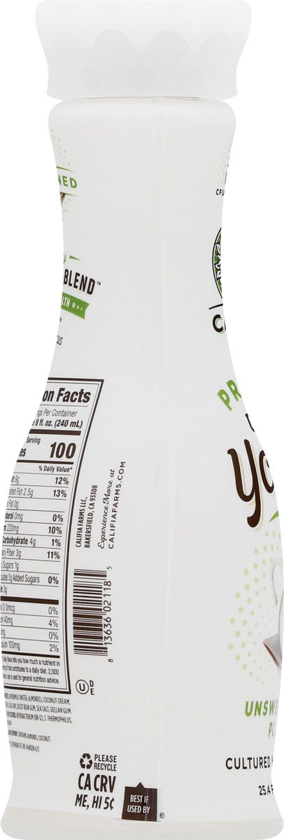 slide 5 of 13, Califia Farms Dairy Free Unsweetened Plain Yogurt 25.4 oz, 25.4 fl oz