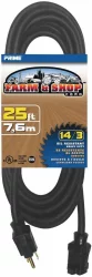 Prime Wire & Cable Outdoor Black Extension Cord