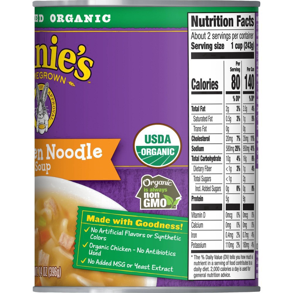 slide 45 of 58, Annies Homegrown Organic Chicken Noodle Soup, 14 oz