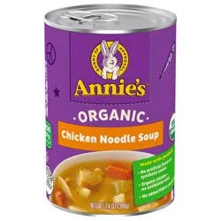 Annie''s Annie’s Organic Chicken Noodle Canned Soup, Ready To Serve, 14 oz