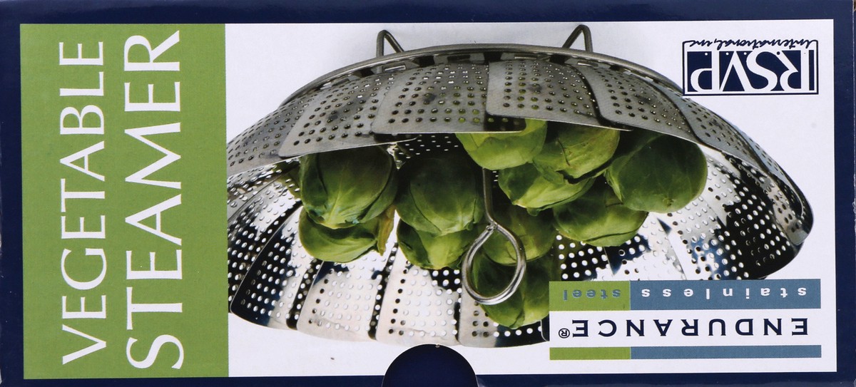 slide 7 of 10, RSVP International Endurance Stainless Steel 9 Inch Diameter Vegetable Steamer 1 ea, 1 ct