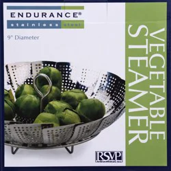 RSVP International Endurance Stainless Steel 9 Inch Diameter Vegetable Steamer 1 ea