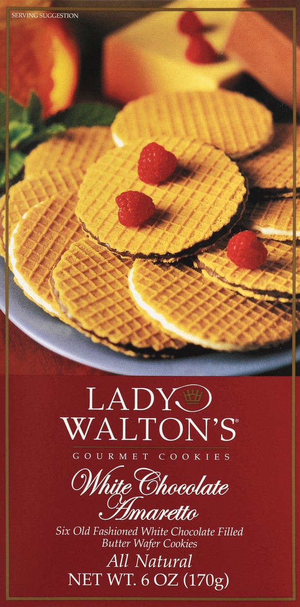 slide 4 of 4, Lady Walton's White Chocolate Amaretto Cookies, 6 oz